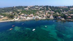 Vue drone sur le Camping International - Hyères - Presqu’île de Giens - Var 83